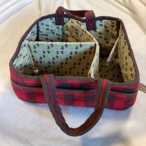 Trend Lab Caddy Checkered Camping Picnic Outdoors Dining Cottage Core Farmhouse